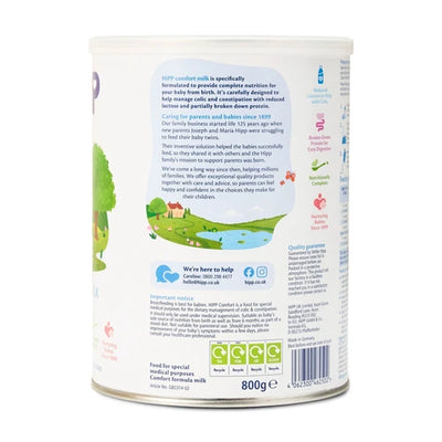 HiPP Comfort Milk Special Formula 800g (UK) – From Birth