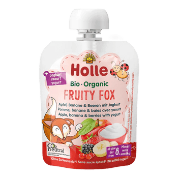 Holle Fruity Fox – Apple, Banana & Berries With Yogurt 85G (166004) - Euromallusa