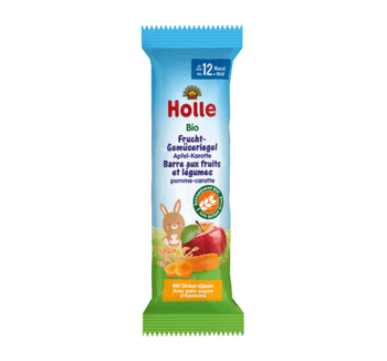 Holle Organic Fruit and Vegetable Bar Apple-Carrot 25g (157701) - Euromallusa