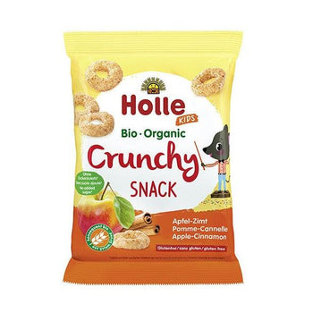 Holle Snack - Organic Apple-Cinnamon Crunchy Baby Puffs (3+ Years) 25g (160204) - Euromallusa
