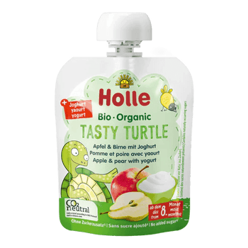 Holle Tasty Turtle – Apple & Pear With Yogurt 85 G (166104) - Euromallusa