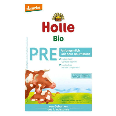 Holle Cow stage PRE Organic Formula +DHA (400g) - Euromallusa