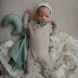 Mushie Moon Lovey Blanket – Organic Cotton Baby Comfort Blanket