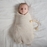 Mushie Organic Cotton Muslin Swaddle Blanket