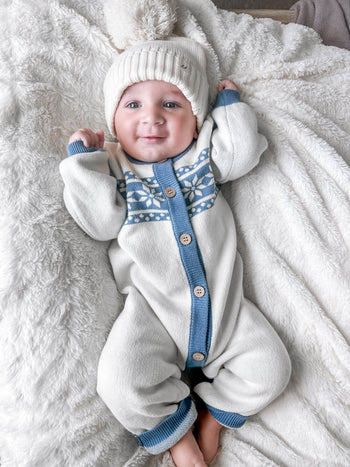 Fair Isle Jumpsuit – Cozy Nordic Charm in Organic Cotton