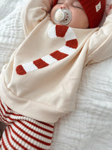 Candy Cane Chenille Pullover