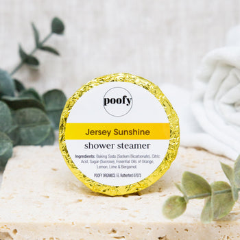 Poofy Organics Jersey Sunshine Shower Steamer – Citrus Bergamot
