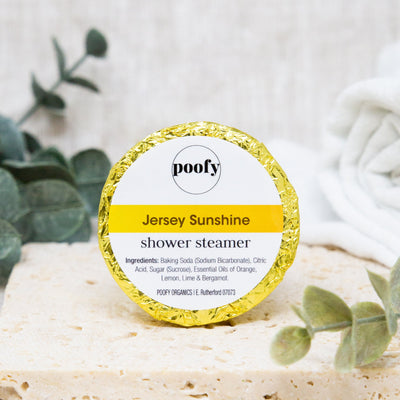 Poofy Organics Jersey Sunshine Shower Steamer – Citrus Bergamot