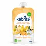 Kabrita vanilla pudding with fruit, cereal and goat cream Pouch 100g