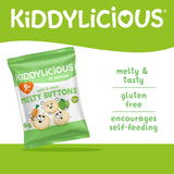 Kiddylicious Apple & Carrot Melty Buttons Baby Snack 5x6g (9+ Months)