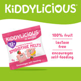 Kiddylicious Strawberry & Banana Smoothie Melts Toddler Snack 6g (12+ Months)