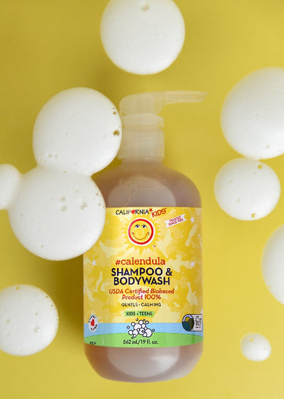 California Kids Calendula Shampoo & Conditioner Set – Gentle Plant-Based Hair Care for Sensitive Kids