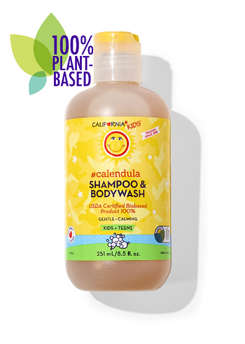 California Kids Calendula Shampoo & Bodywash – Gentle Plant-Based Wash for Sensitive Skin