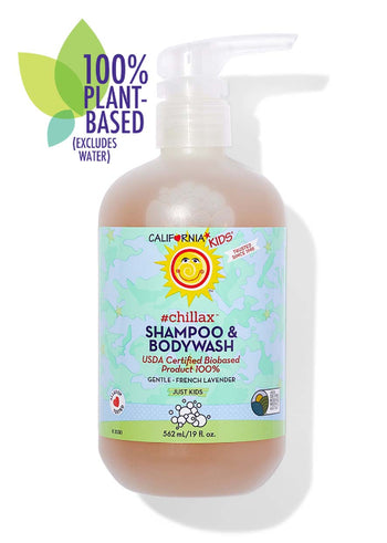 California Baby Calming Lavender & Clary Sage Shampoo & Bodywash – Gentle Plant-Based Cleanser