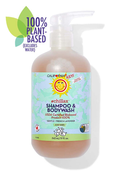 California Baby Calming Lavender & Clary Sage Shampoo & Bodywash – Gentle Plant-Based Cleanser