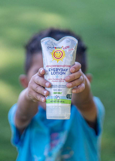 California Baby Super Sensitive Fragrance-Free Lotion – Organic Moisturizer for Dry & Allergy-Prone Skin
