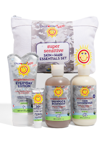California Kids Super Sensitive Essentials Set – Fragrance-Free Sensitive Skin Care