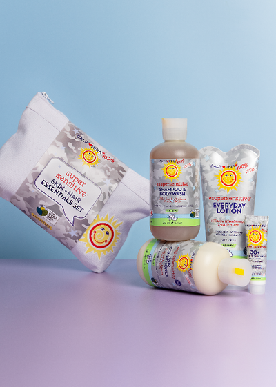 California Kids Super Sensitive Essentials Set – Fragrance-Free Sensitive Skin Care