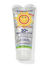 California Kids SPF 30+ Mineral Sunscreen Lotion – Light Tint for Sensitive Skin