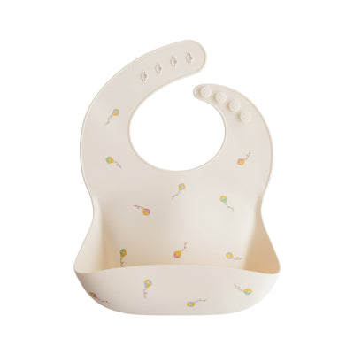 Mushie Silicone Baby Bib – Adjustable Catch-All Bib