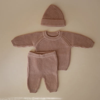 Chunky Knit Baby Beanie – Organic Cotton