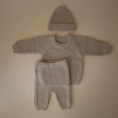 Chunky Knit Baby Beanie – Organic Cotton