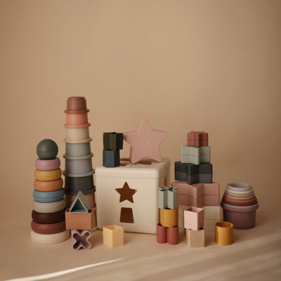 Mushie Stacking Rings Toy – Toddler Stacking Toy
