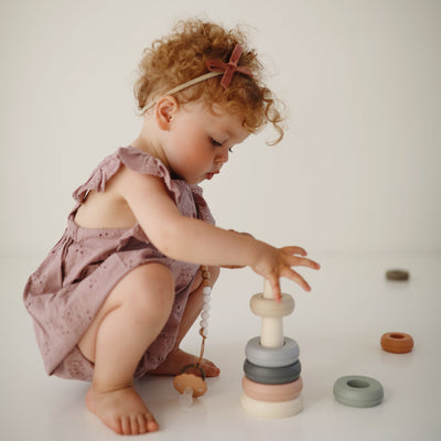 Play Time Baby Gift Set – Phone Press Toy, Nesting Stars & Stacking Rings