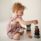 Mushie Stacking Cups Toy – Rundetårn Stacking Tower for Toddlers