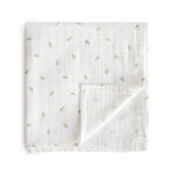 Mushie Organic Cotton Muslin Swaddle Blanket