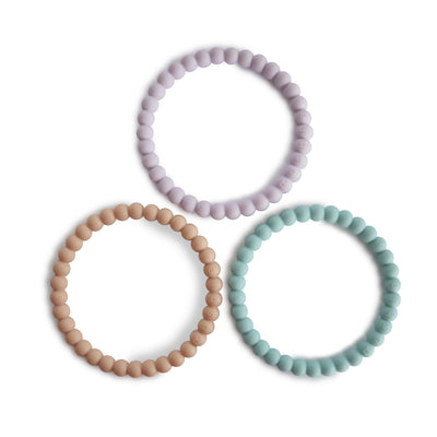 Mushie Pearl Teether Bracelet – Silicone Baby Teether