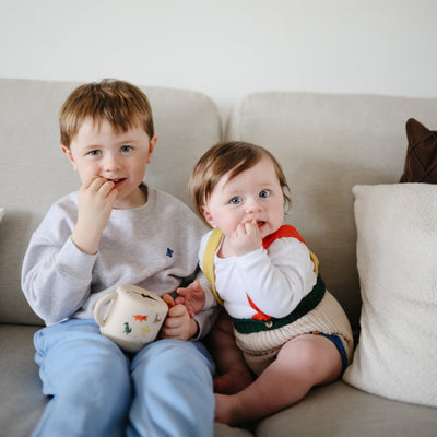 Mushie Silicone Snack Cup – Spill-Proof Toddler Snack Container