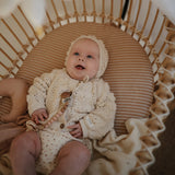 Mushie Moon Lovey Blanket – Organic Cotton Baby Comfort Blanket