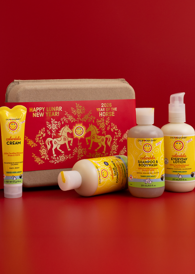 California Baby Calendula Gift Set Lunar New Year