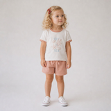 Makemake Organics Organic Graphic Tee & Shorts Set - Beach Day
