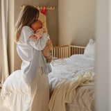 Mushie Organic Cotton Muslin Swaddle Blanket