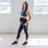 Skin Maternity Capris - Black