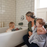 Mushie Organic Cotton Hooded Baby Towel – Soft & Absorbent Bath Towel