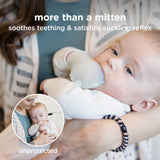 Olababy Silicone Teething Mitten for Babies 0–6 Months (2-Pack) – Wearable Teether with Adjustable Wrist Strap