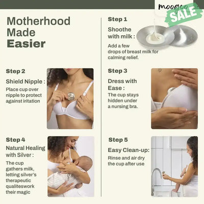 MOOGCO Silver Nursing Cups 925k Silver (Classic)