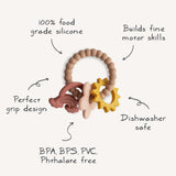 Silicone Sensory Teething Rings