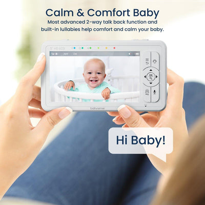 HD S2: Video Baby Monitor with 2 Cameras, Non Wifi, Split Screen & Night Light Machine