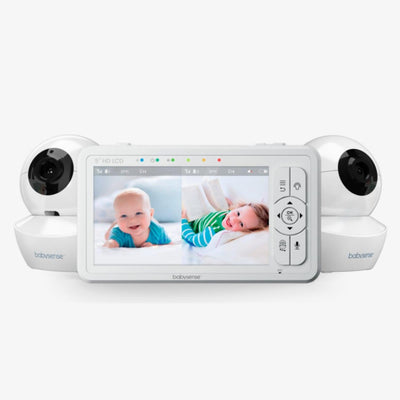 HD S2: Video Baby Monitor with 2 Cameras, Non Wifi, Split Screen & Night Light Machine