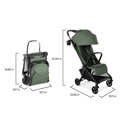 Ultra-Light Carbon Auto-Fold Travel Stroller (11.5 lbs)