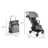 Ultra-Light Carbon Auto-Fold Travel Stroller (11.5 lbs)