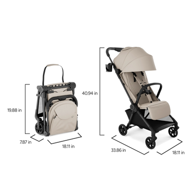 Ultra-Light Carbon Auto-Fold Travel Stroller (11.5 lbs)