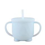 No Spill Sippy Silicone Cup with Straw