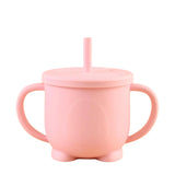 No Spill Sippy Silicone Cup with Straw