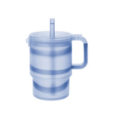Olababy 11oz Kids Silicone Tumbler with Straw Lid – Toddler Straw Cup, Cup-Holder Base, 12 Months+