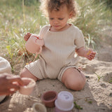Mushie Silicone Snack Cup – Spill-Proof Toddler Snack Container